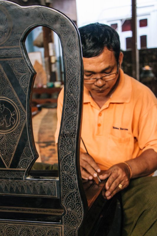 Golden Bagan Lacquerware workshop