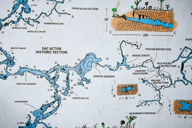Gran Cenote Map