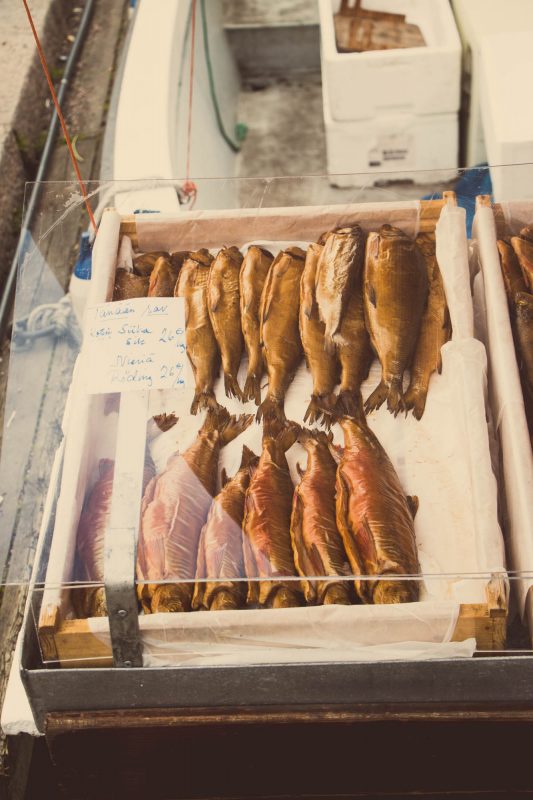 Helsinki market square cured fish