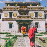 Mongolian buddhist monks